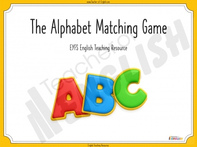 The Alphabet Matching Game